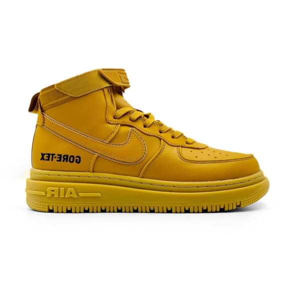 Унисекс зимние кроссовки Nike Air Force 1 High Gore-Tex Flax Brown