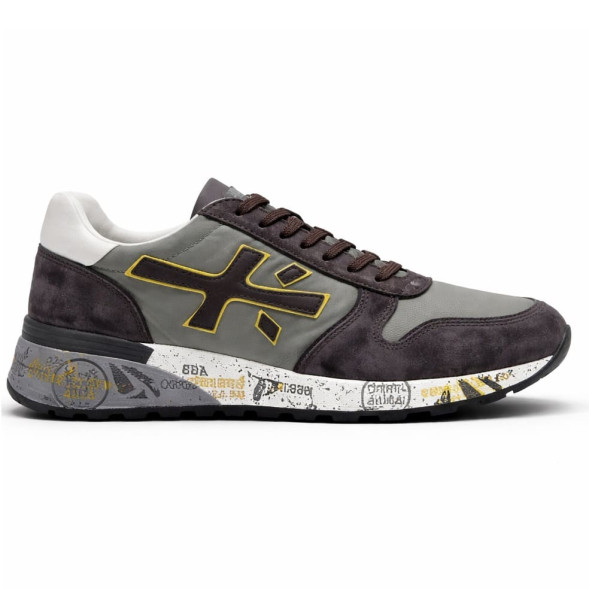 Унисекс кроссовки Premiata 483 Textile/Suede Olive/Brown