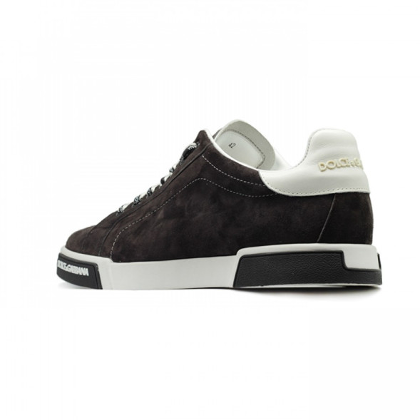 Мужские кеды Dolce &amp; Gabbana Portofino Brown/White