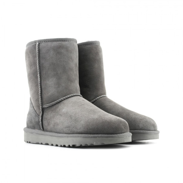 Женские непромокаемые короткие угги Classic Short Grey II
