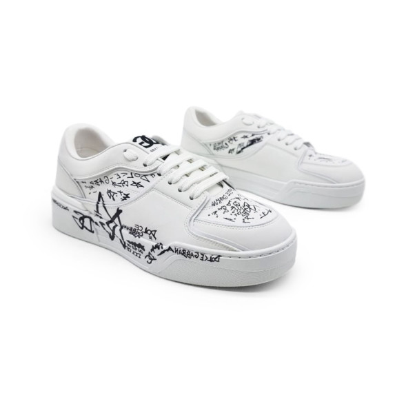 Унисекс кроссовки Dolce &amp; Gabbana White Graphiti