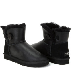 Bailey Button Mini Metallic Black