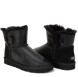 Женские мини угги с пуговицей Bailey Button Mini Metallic Black