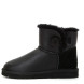 Женские мини угги с пуговицей Bailey Button Mini Metallic Black