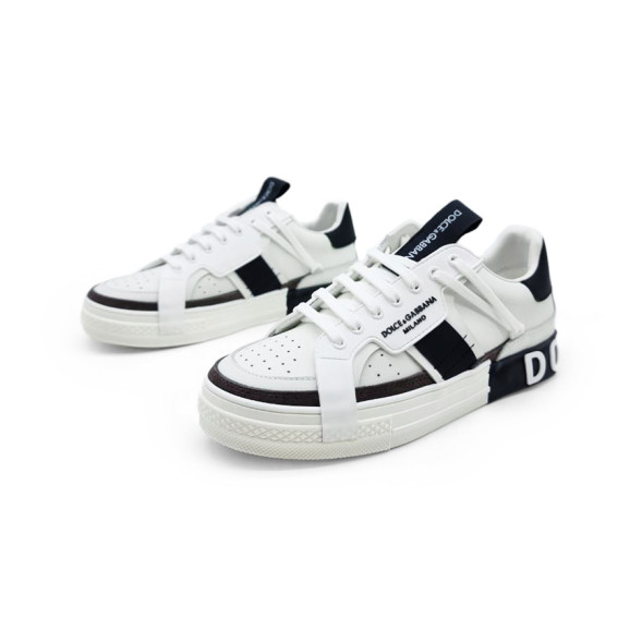 Унисекс кроссовки Dolce &amp; Gabbana White Milano Black