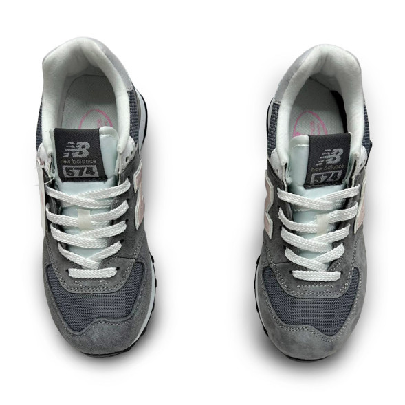 Женские кроссовки New Balance 574 Suede Grey/Pink