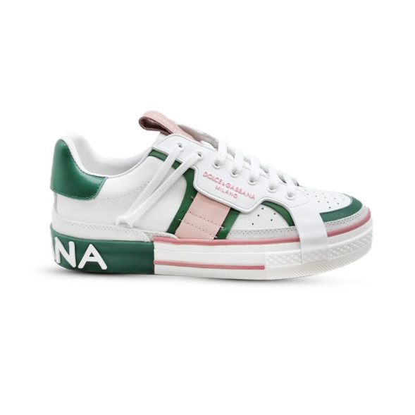 Унисекс кроссовки Dolce &amp; Gabbana White Milano Green