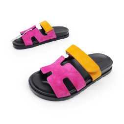 Hermes Flip-flops Chypre Unisex Rose/Orange