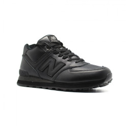New Balance Мужские 574 High Top Black Leather
