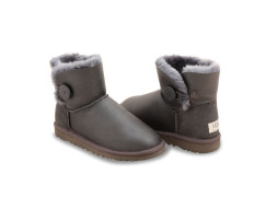 Bailey Button Mini Metallic Grey