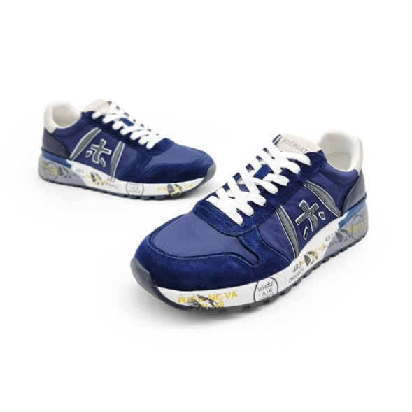 Унисекс кроссовки Premiata 483 Textile/Suede Navy/Grey