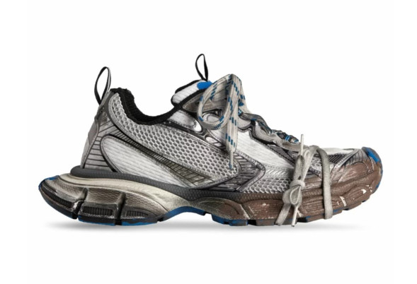 Мужские кроссовки Balenciaga 3XL Sneaker Worn-Out - Dark Grey Blue