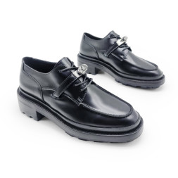 Hermes Loafers Leather Black