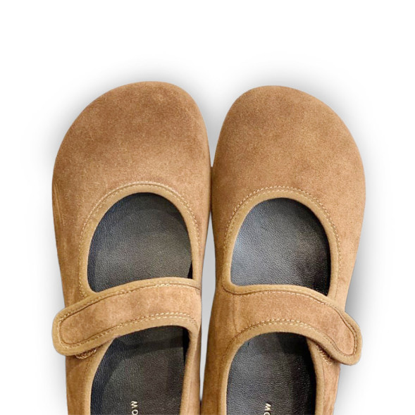 Женские балетки The Row Ballet Suede Brown