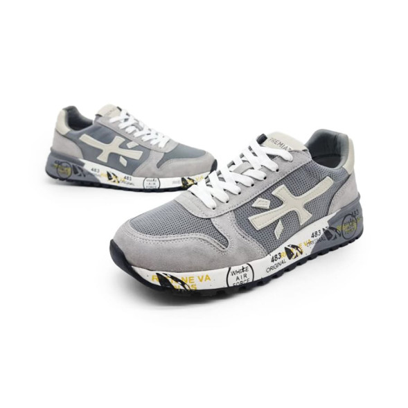 Унисекс кроссовки Premiata 483 Textile/Suede Air Grey