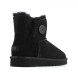 Женские непромокаемые мини угги с пуговицей Bailey Button Mini Black II