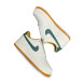 Унисекс кроссовки Nike Air Force 1 White/Green Swoosh