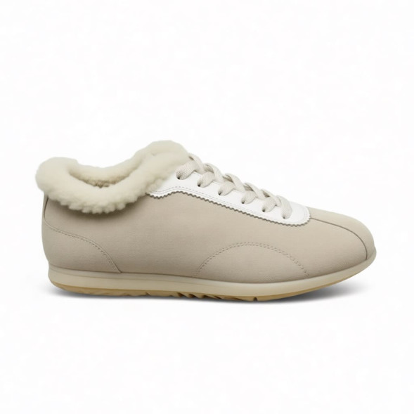 Женские зимние кроссовки Brunello Cucinelli Sneakers Winter Beige