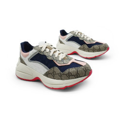 Gucci Rhyton White/Navy/Brown