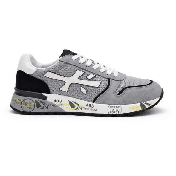 Унисекс кроссовки Premiata 483 Textile/Suede Air Light Grey