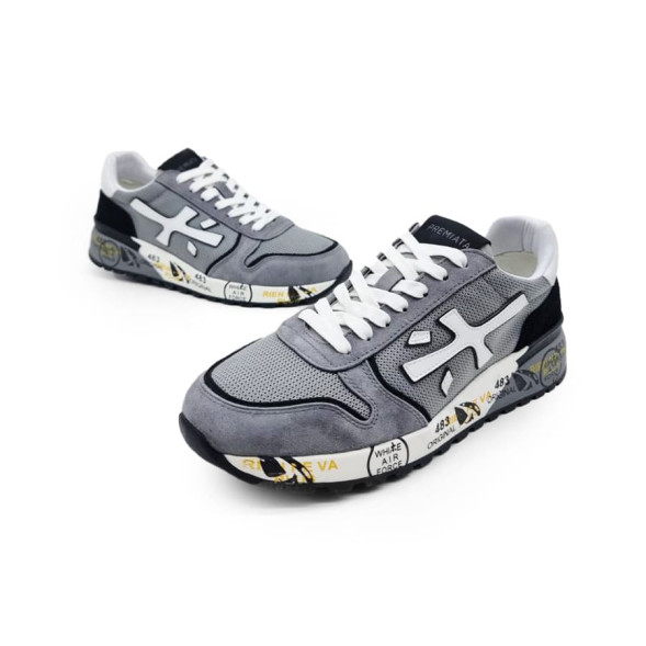Унисекс кроссовки Premiata 483 Textile/Suede Air Light Grey