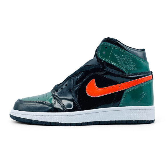 Унисекс кроссовки Nike Air Jordan Leather Black/Green