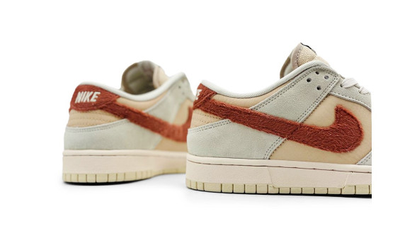 Унисекс кроссовки Nike Dunk Low Terry Swoosh Shimmer Mars Stone