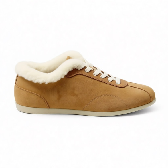 Женские зимние кроссовки Brunello Cucinelli Sneakers Winter Chestnut