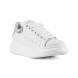 Женские кроссовки Alexander McQueen Luxe Silver Patent