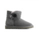 Женские непромокаемые мини угги с пуговицей Bailey Button Mini Grey II