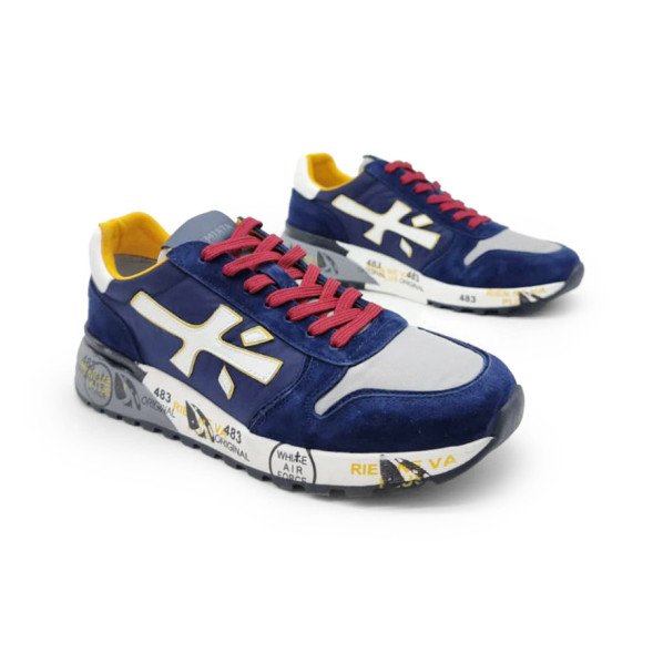 Унисекс кроссовки Premiata 483 Textile/Suede Navy/White