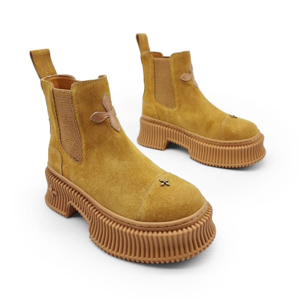 Женские ботинки SMFK Chelsea Suede Brown
