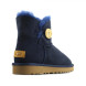 Женские непромокаемые мини угги с пуговицей Bailey Button Mini Navy II