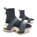 Женские кроссовки Balmain B-Bold Strap High Black/White