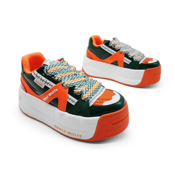 Унисекс кроссовки Naked Wolfe Slide Green/Orange