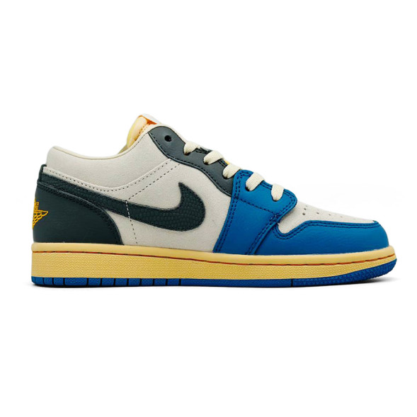 Женские кроссовки Nike Air Jordan 1 Low Tokyo Vintage UNC Grey Semi UA