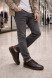 Мужские кеды Brunello Cucinelli Leather Sneakers Dark Brown