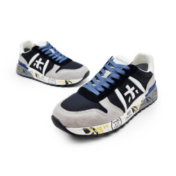 Premiata 483 Textile/Suede White/Black