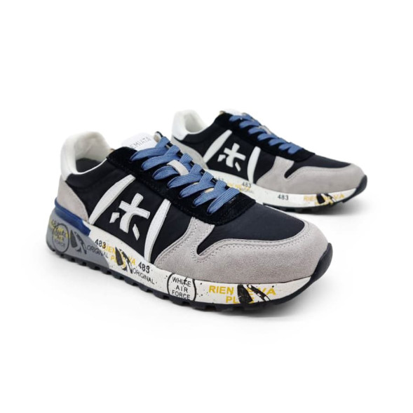 Унисекс кроссовки Premiata 483 Textile/Suede White/Black