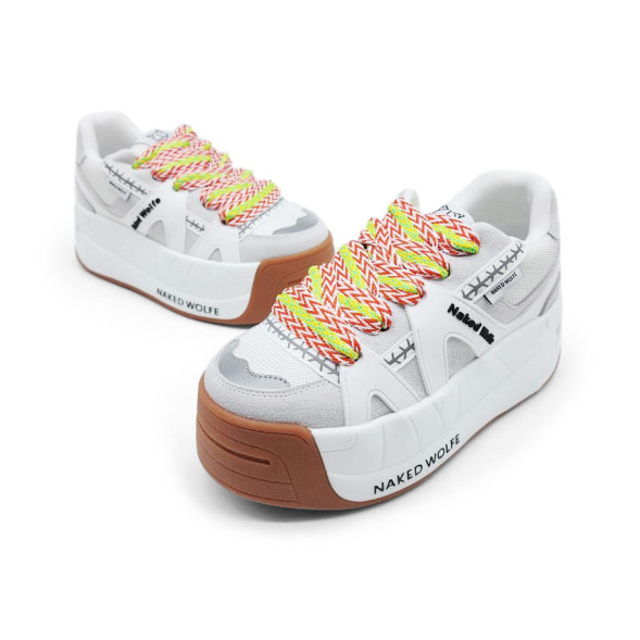 Унисекс кроссовки Naked Wolfe Slide White/Brown