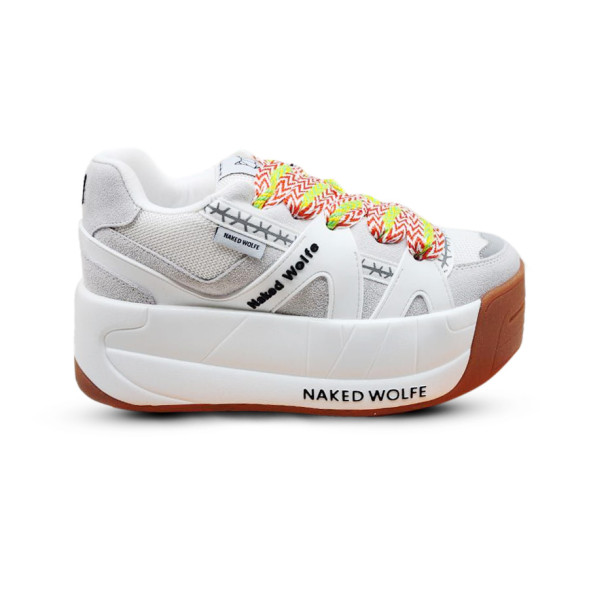 Унисекс кроссовки Naked Wolfe Slide White/Brown