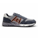 Унисекс кроссовки Premiata Textile/Suede Grey/Orange Logo