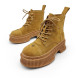 Женские ботинки SMFK High Boots Suede Brown