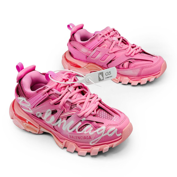 Женские кроссовки Balenciaga Track 3 Graffiti Pink