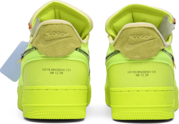 Унисекс кроссовки Nike Off-White x Air Force 1 Low 'Volt'