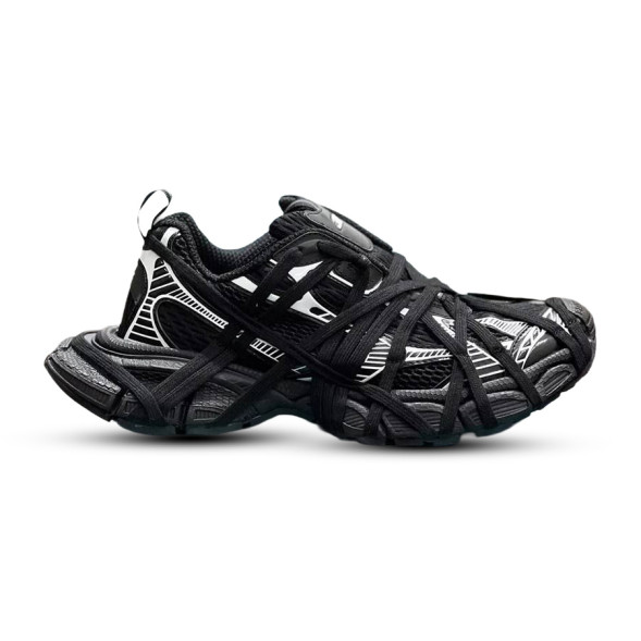 Женские кроссовки Balenciaga 3XL Extreme Lace Sneaker Black/White