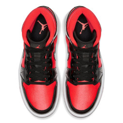Nike Air Jordan 1 Mid Hot Punch Black