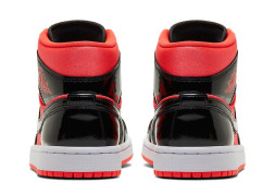 Nike Air Jordan 1 Mid Hot Punch Black
