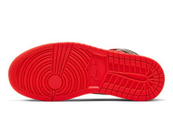 Nike Air Jordan 1 Mid Hot Punch Black