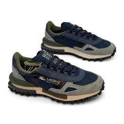 Lacoste Anti Slip Wear Resistant Low Top Casual Shoes Men's Blue